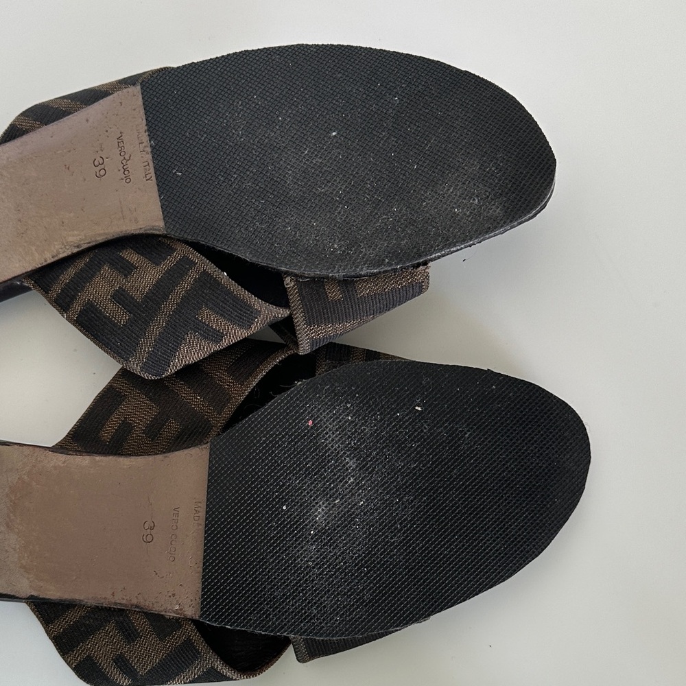 Fendi Women's Zucca heeled slides - Picture 6 of 6